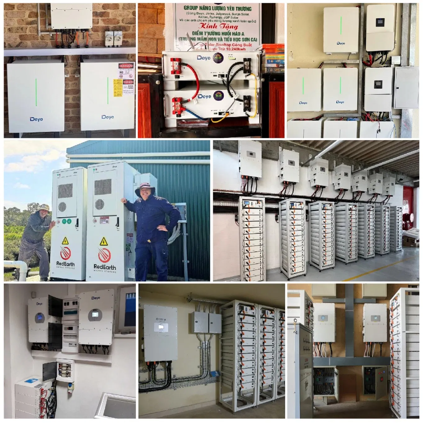 Deye Ess Se-G5.1 Directsale Portable 100ah 5kwh/10kwh/15kwh Solar Energy Storage Lithium Battery Bank