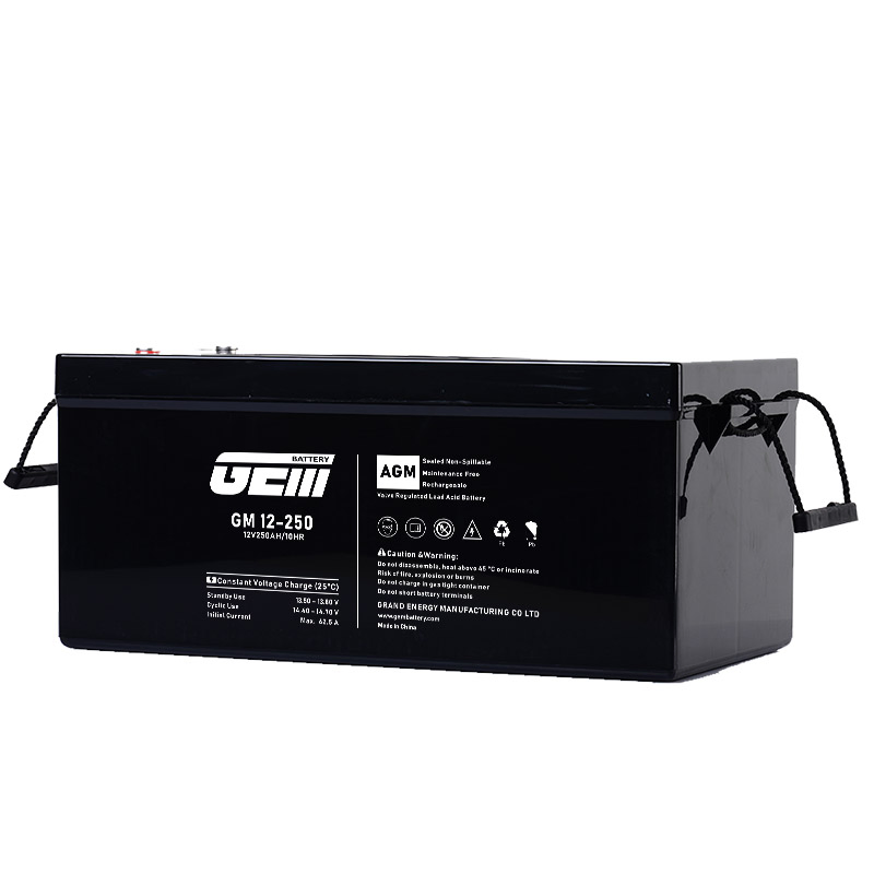 12V 250AH Deep Cycle Solar Battery, CE, Off-Grid Use, 17h Power