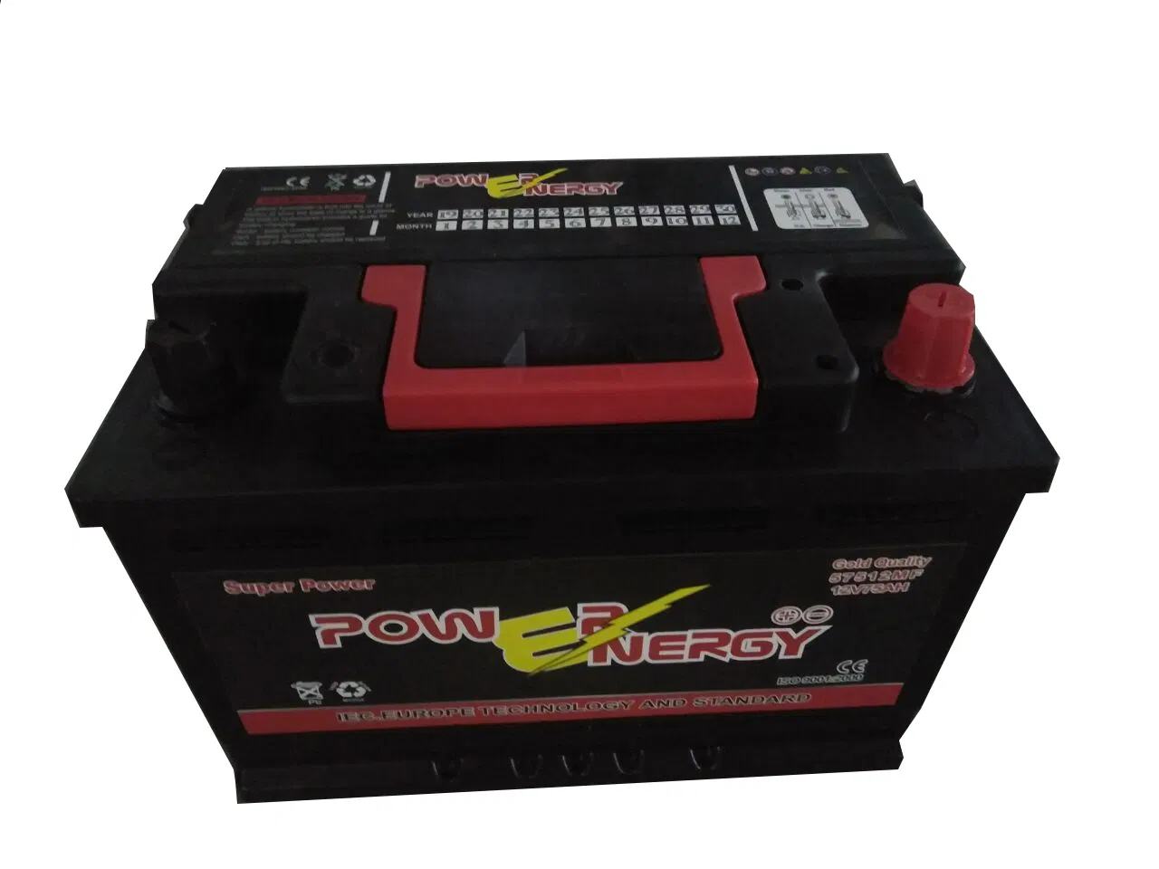 DIN75mf 12V75ah Maintenance Free Battery Lead Acid Battery Auto Battery Storage Battery Truck Battery VRLA Battery Solar Battery Car Battery