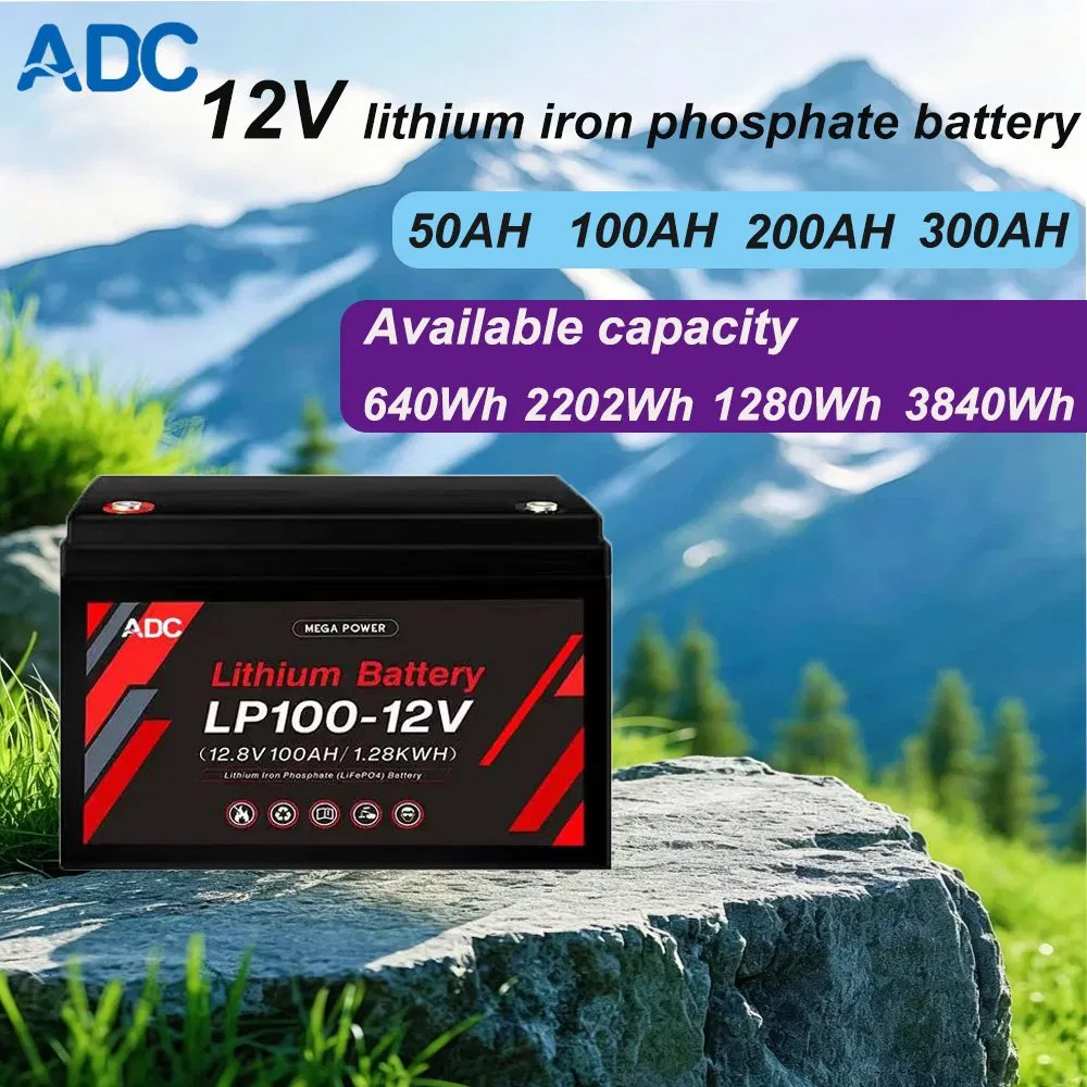 China Long Life Deep Cycle 12V LiFePO4 Battery Solar UPS Power Storage Power Supply