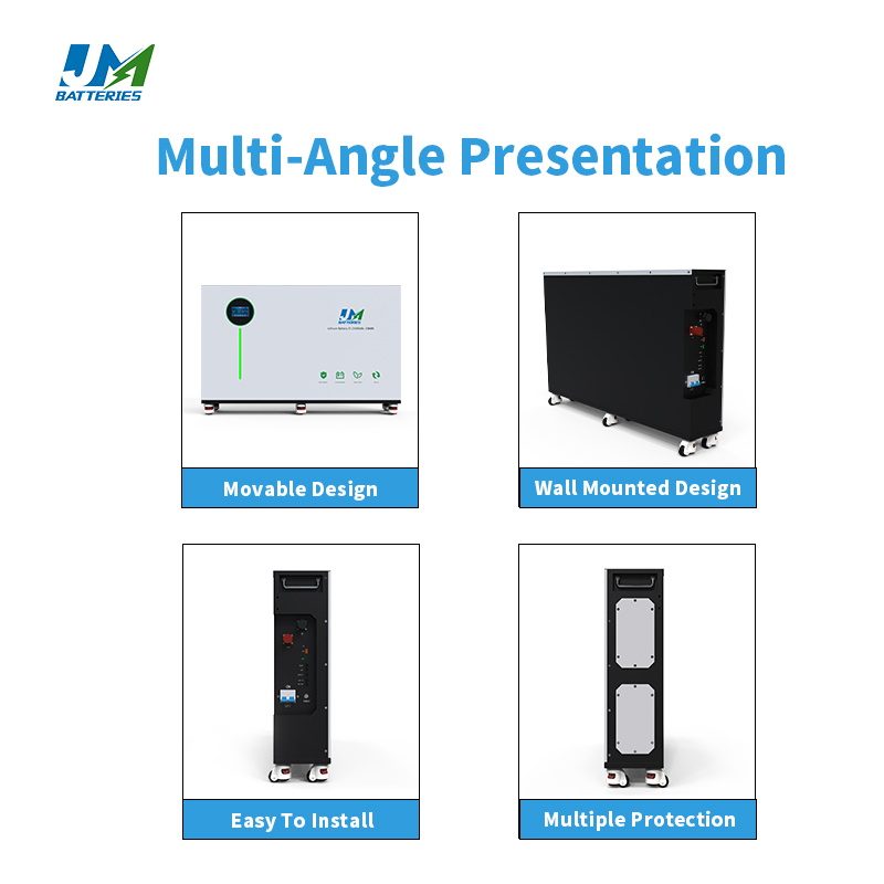 Jm 20kwh Solar Battery LiFePO4 51.2V 400ah for Home Energy Storage Smart BMS 8000 Long Cycles Life and Warranty Motoa UL CE IEC