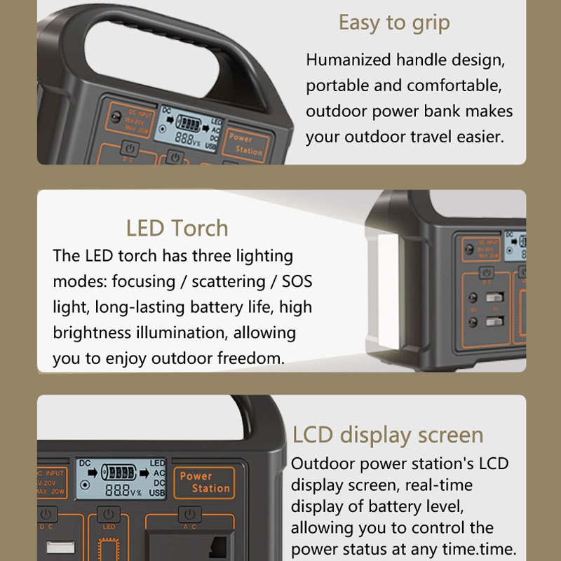 Factory Price 100w 150W Built-in BMS Lifepo4 Solar Power Station For Phones Computers RV Camping Solar Energy Charging CE FCC