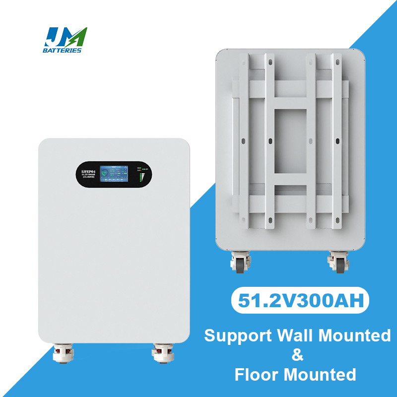 OEM Fast Delivery 15kwh Home Solar Energy System 51.2V 300ah Moveable LiFePO4 Lithium Battery Pack Energy Storage Battery