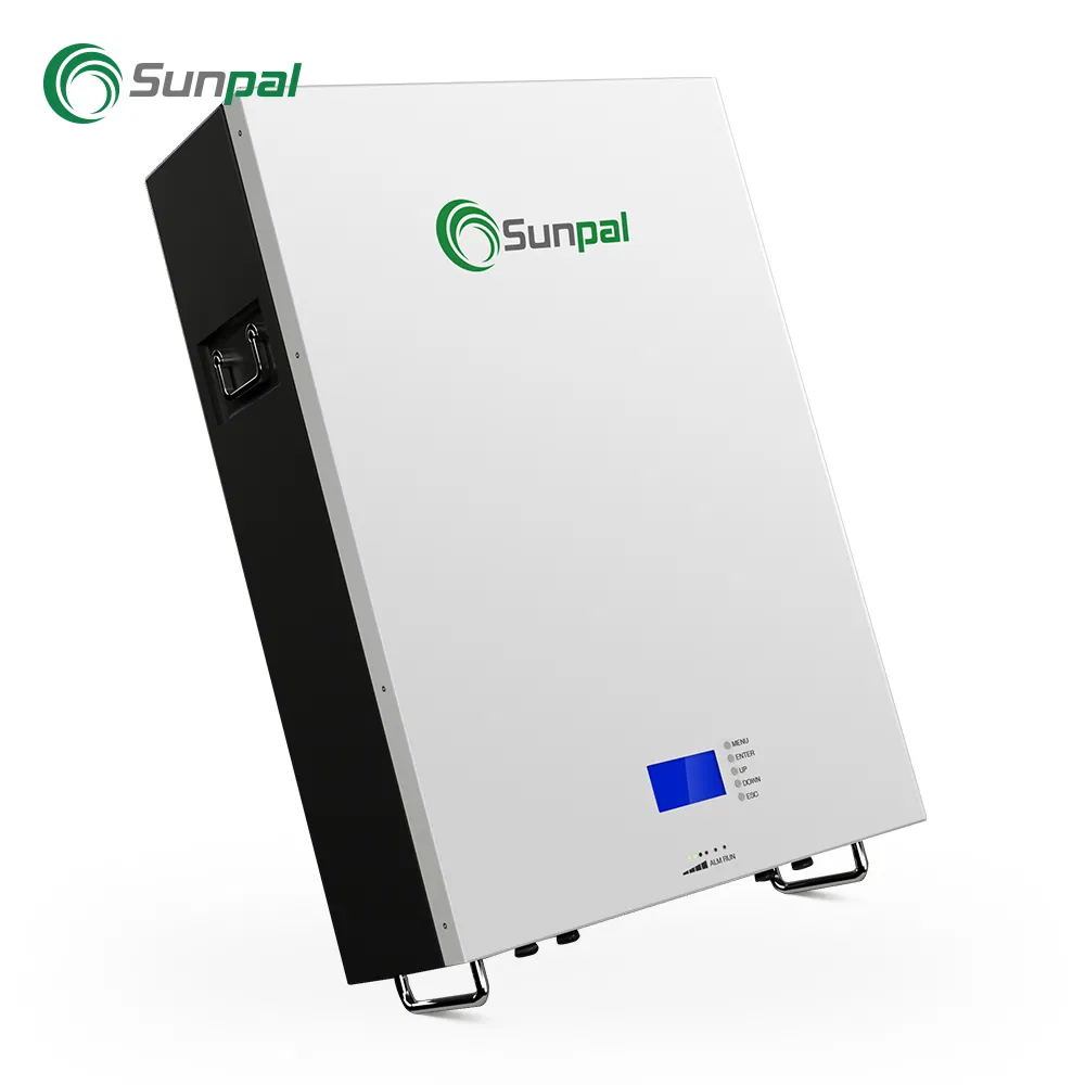 Sunpal Wall Mounted Solar Power Battery Storage 5Kwh 10Kwh 48 Volt 100 Ah 150 Ah 200 Ah Lithium Ion Solar Lifepo4 Battery