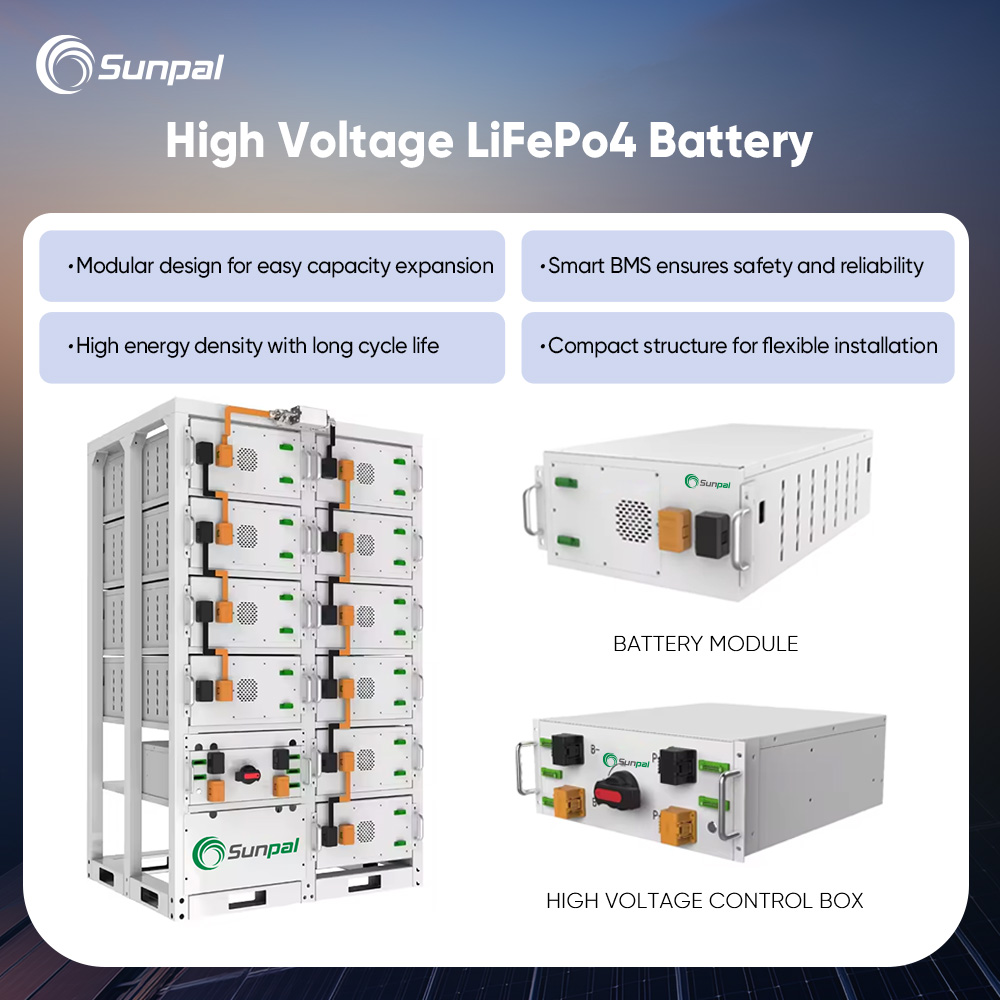 Sunpal Battery Energy Storage System 1mW 2mWh 3mWH BESS Solar Energy Storage Lifepo4 Battery Container