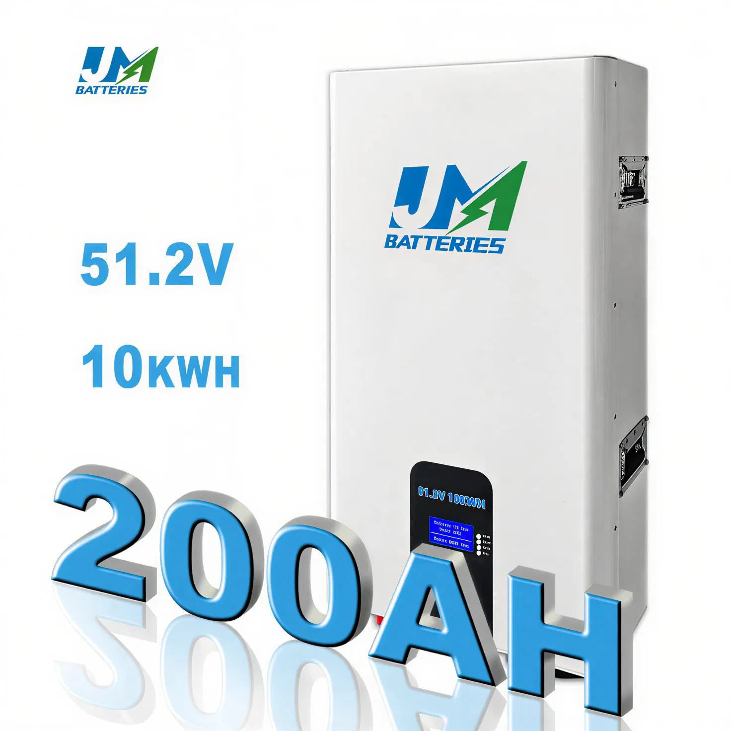 Jm 48V 200ah 100ah Power Wall-Mounted 10kwh Lithium Ion Pack LiFePO4 Battery 51.2V Home Solar Power System Lithium Battery
