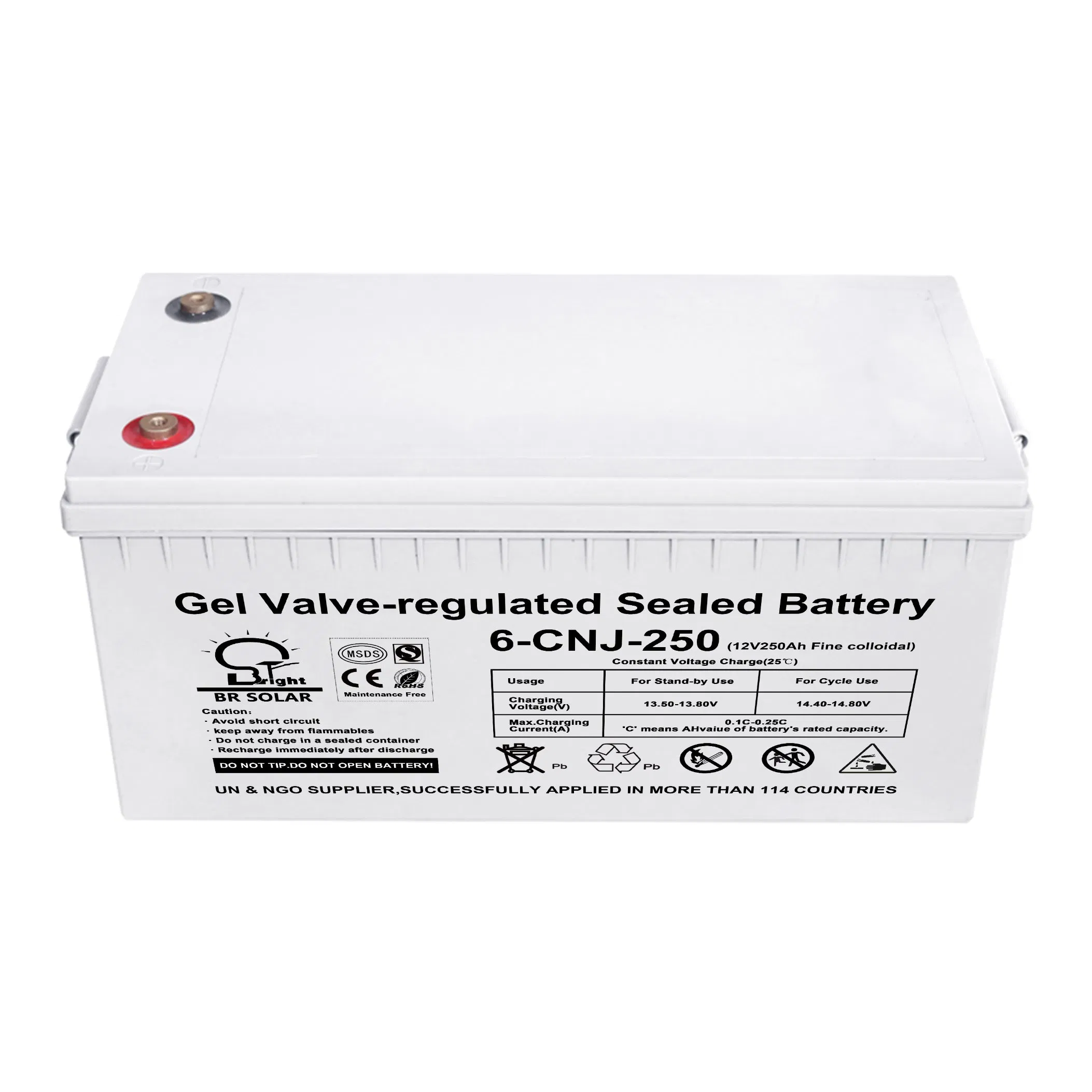 12V 50ah 100ah 150ah 200ah250ah Gel Storage Lithium Ion LiFePO4 Starter Home Portable Battery for Solar System Street Lights Power Storage