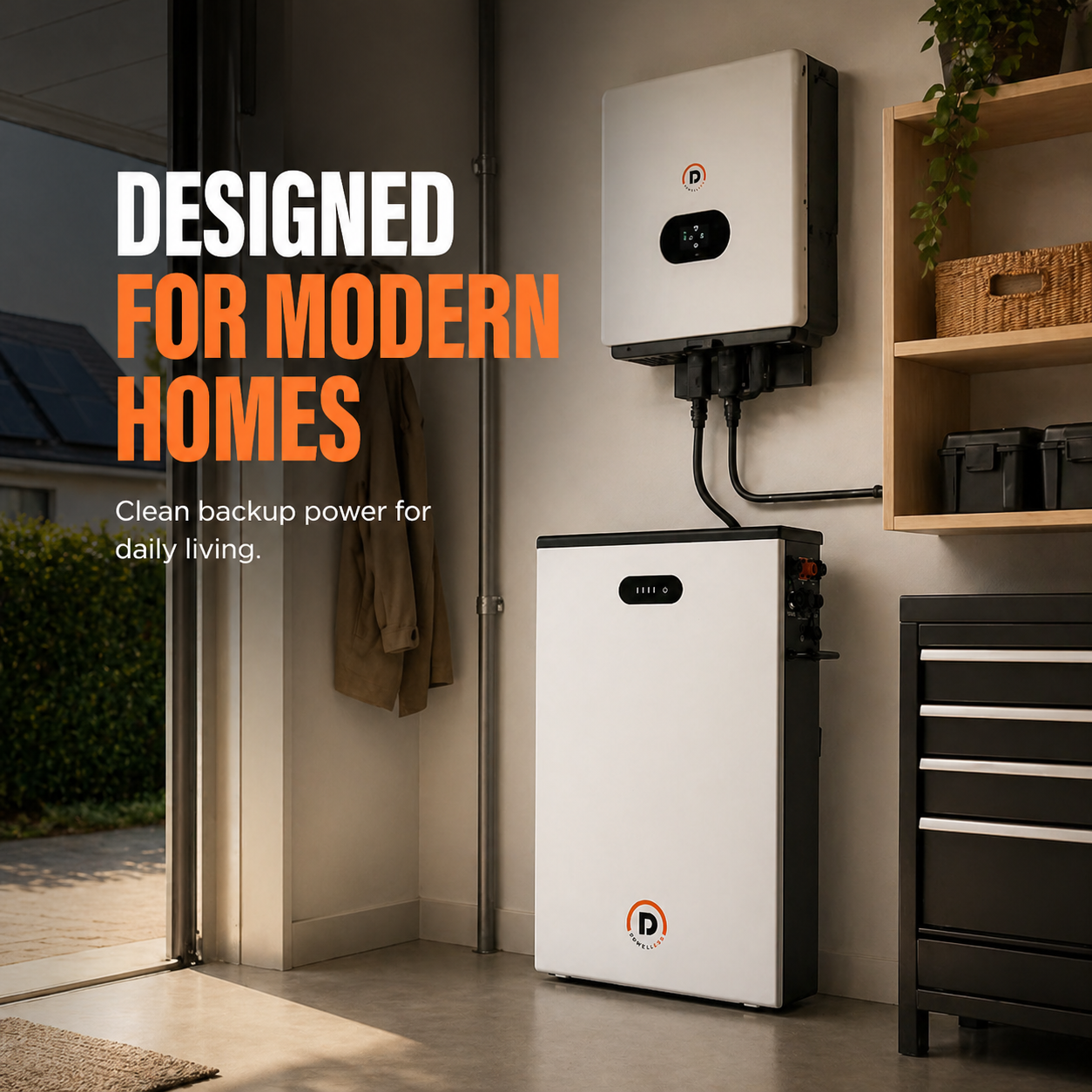 Wall Mounted 51.2V 6.5kWh LiFePO4 Rechargeable Home Use Solar Energy Storage Battery 8000 Cycles Long Life