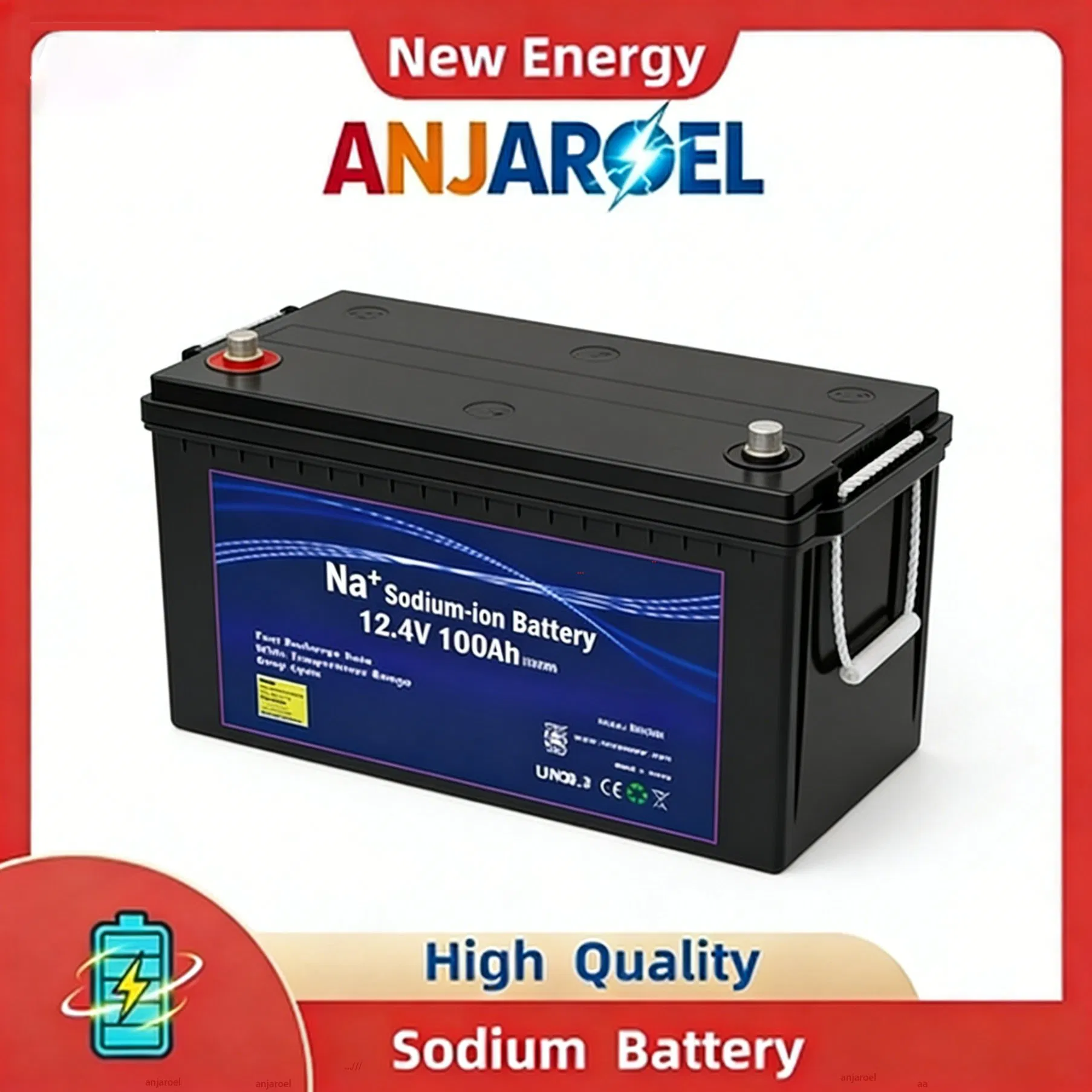 Sodium-Ion Battery Reliable Long Cycle Life 12V 100ah 50ah 150ah 200ah 300ah Sodium Battery Na-Ion Battery Solar Energy Storage Battery