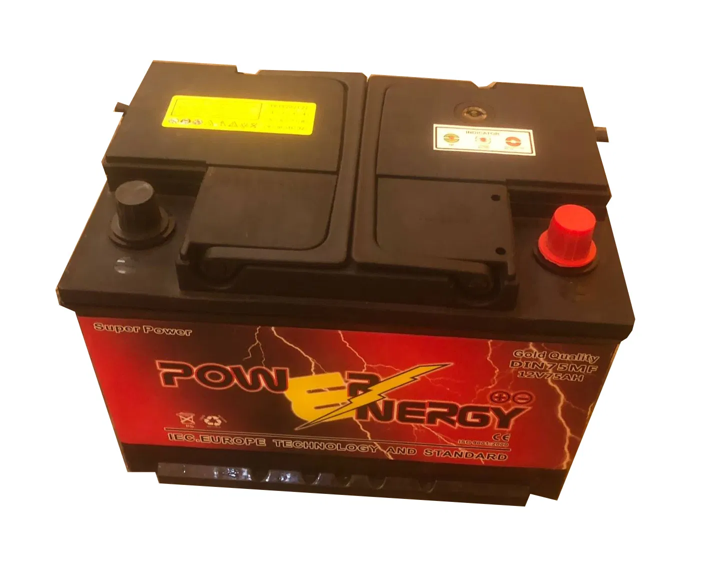 DIN75mf 12V75ah Maintenance Free Battery Lead Acid Battery Auto Battery Storage Battery Truck Battery VRLA Battery Solar Battery Car Battery