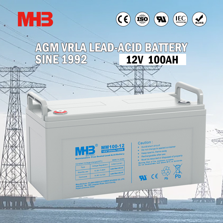 Mhb mm100-12 12V, 100ah Sealed AGM Lead Acid Battery for UPS/ Solar