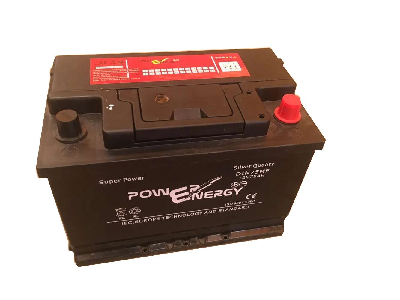 DIN75mf 12V75ah Maintenance Free Battery Lead Acid Battery Auto Battery Storage Battery Truck Battery VRLA Battery Solar Battery Car Battery
