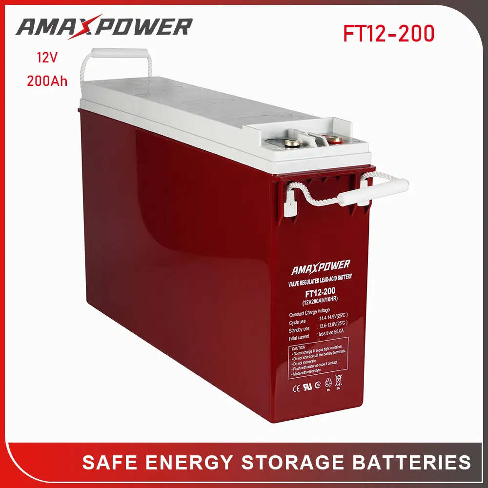 12V 200ah Gel Lead Acid Front Terminal Solar Storage Bateria/Front Access AGM Battery for Electric-Forklift-Truck/Engine/Telecom-Control-Equipment Vs Northstar