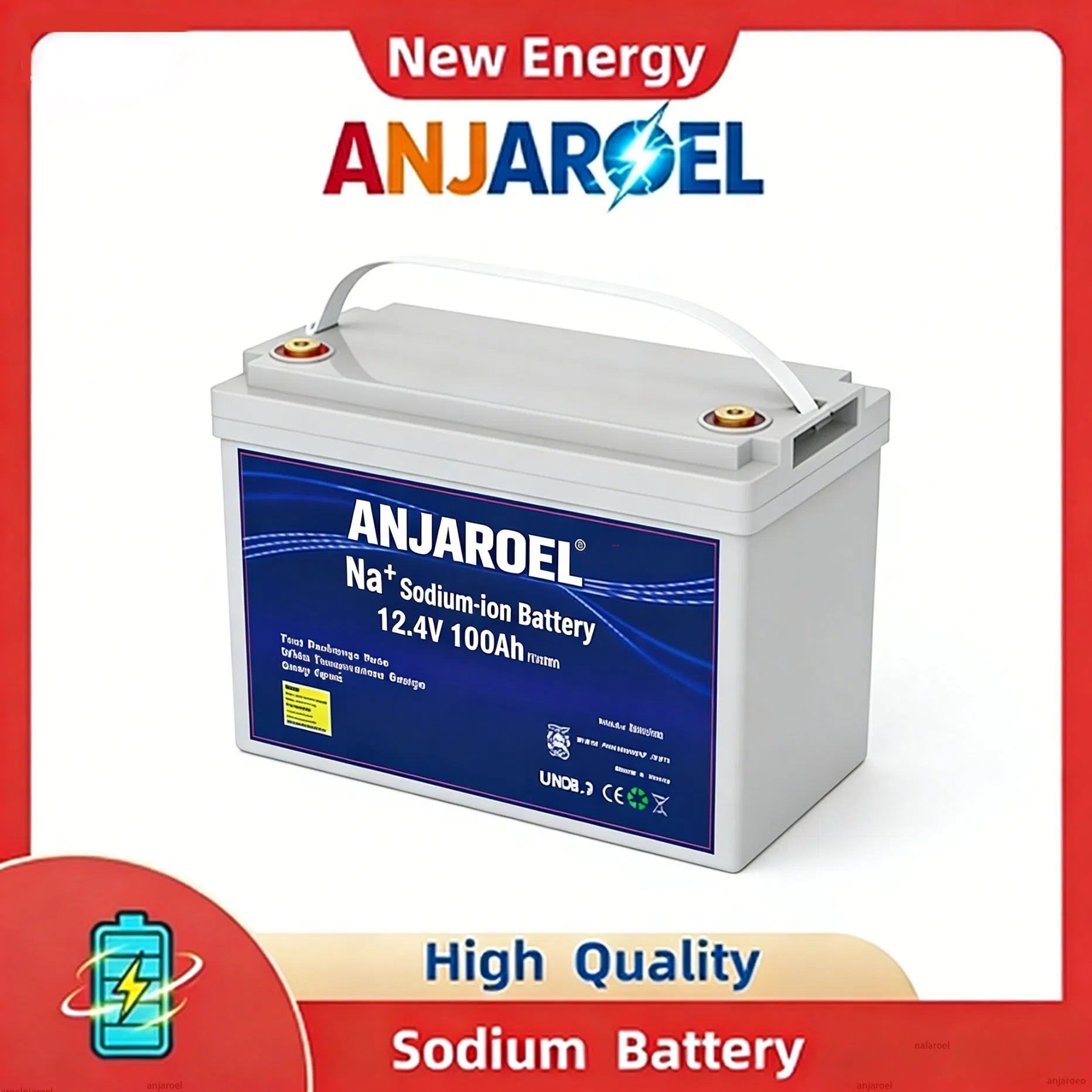 Sodium-Ion Battery Reliable Long Cycle Life 12V 100ah 50ah 150ah 200ah 300ah Sodium Battery Na-Ion Battery Solar Energy Storage Battery