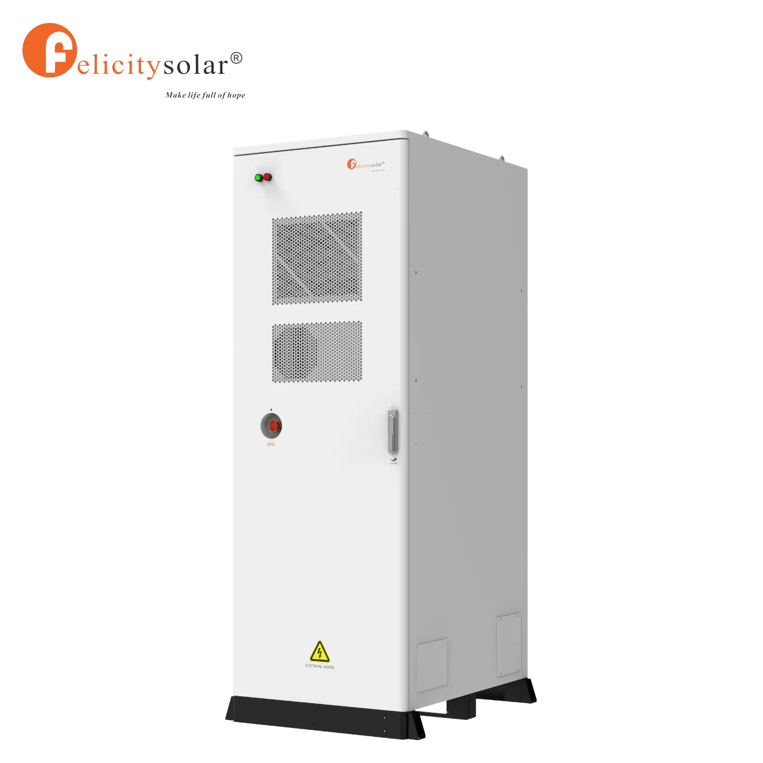Felicitysolar 50kw Multi-Port Hybrid Inverter &amp; High-Voltage LFP Battery Commercial Industrial Solar Storage System