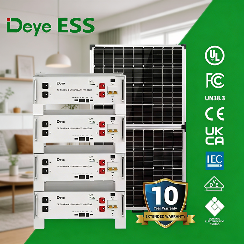 Deye Lithium Battery 51.2V 100ah 5kwh Solar Storage Battery Se-G5.1PRO off Grid LiFePO4 Lithium Ion Batteries for Hybrid Solar System