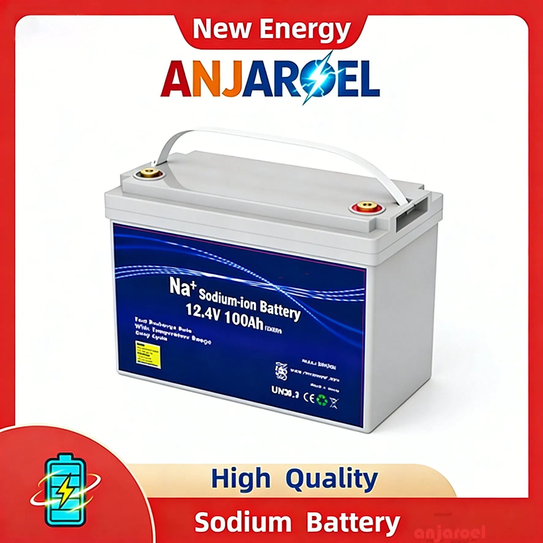 Sodium-Ion Battery Reliable Long Cycle Life 12V 100ah 50ah 150ah 200ah 300ah Sodium Battery Na-Ion Battery Solar Energy Storage Battery