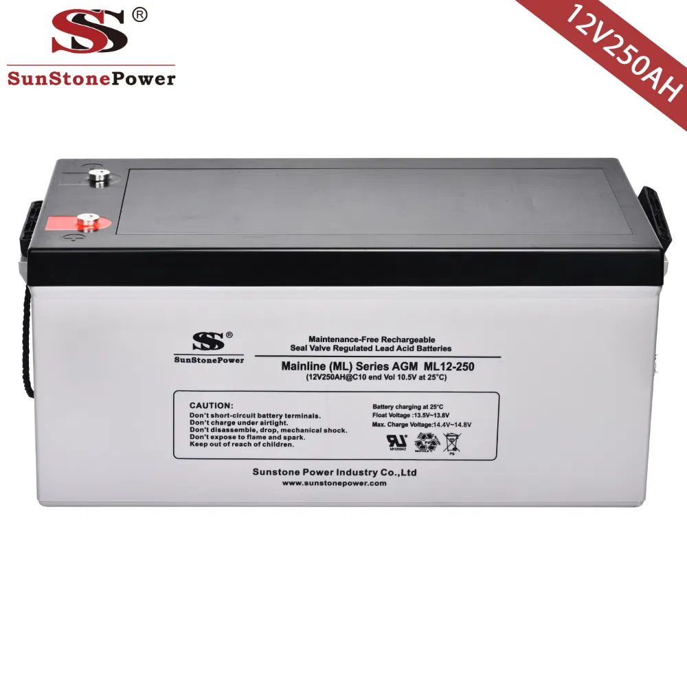 Sunstone Best 12V250ah Lead Acid Battery for UPS Backup and Solar Storage
