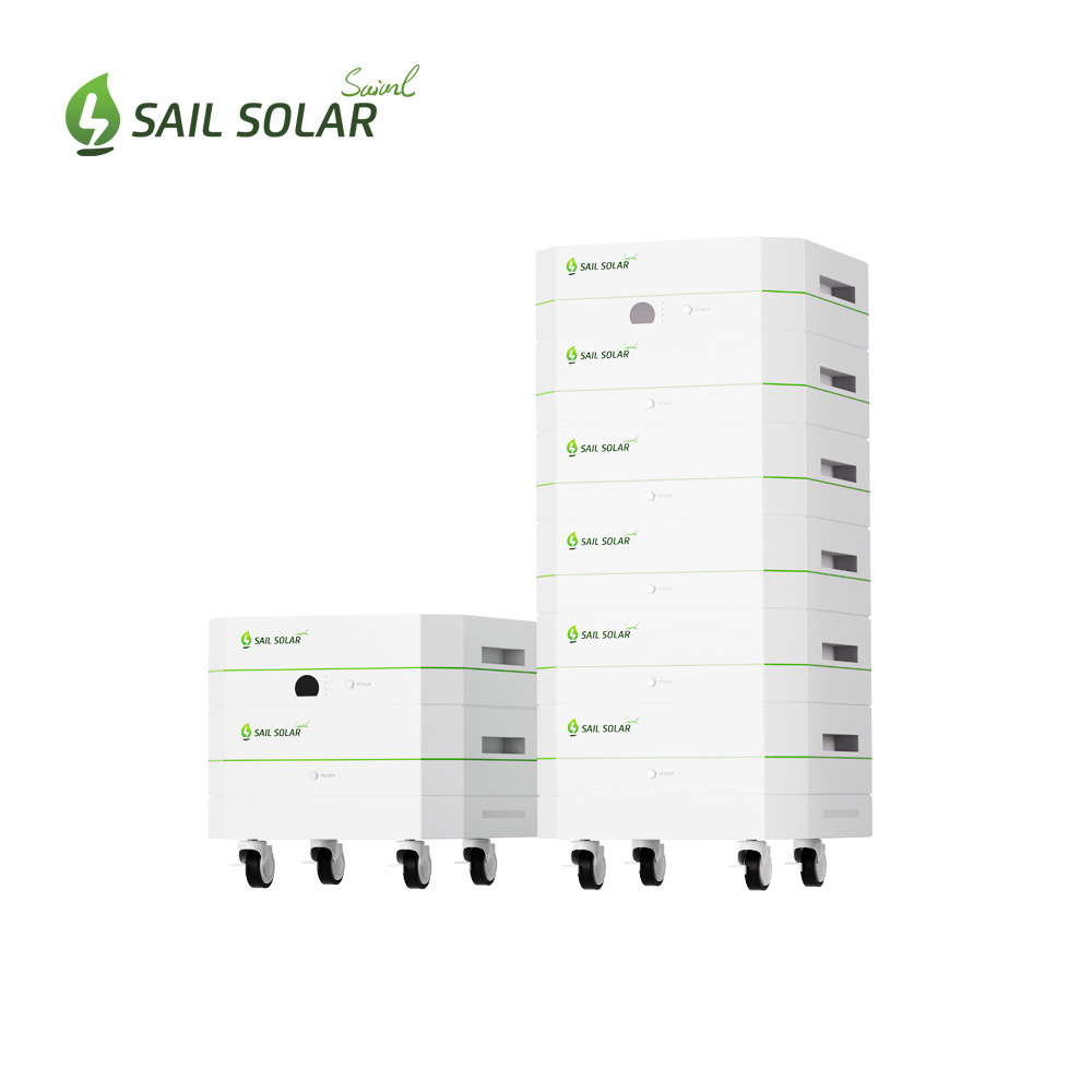 Sail Solar 51.2v 10kwh 15kwh 20kwh Stackable Lithium Battery 10.24kwh 15.36kwh 20.48kwh Solar Battery for Home Use