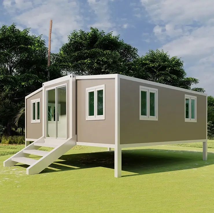 Ready Made To Live In 20ft 40ft Prefab Steel Portable Foldable Tiny Mobile Expandable Container Homes House For Office Villas