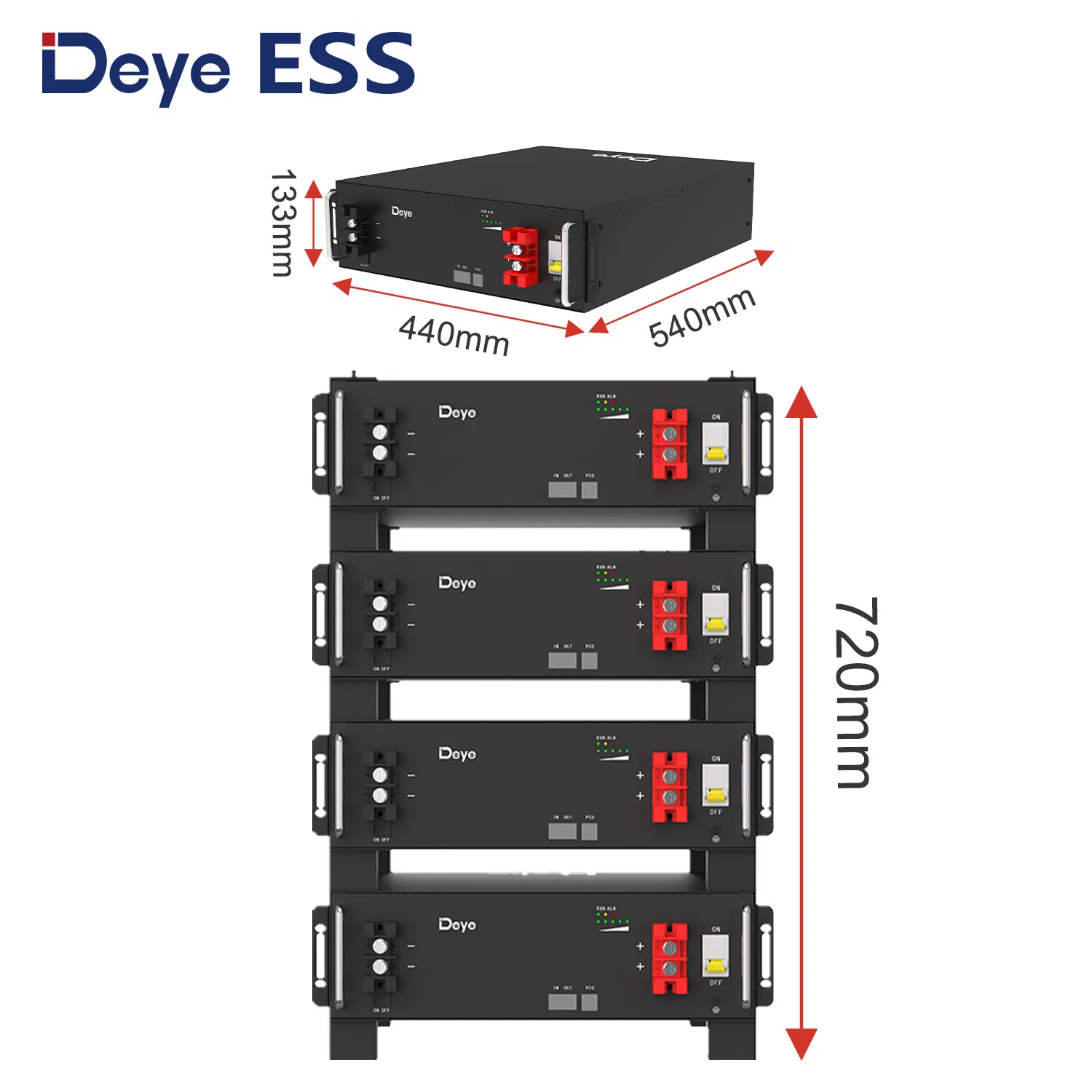 Deye Ess Se-G5.1 Directsale Portable 100ah 5kwh/10kwh/15kwh Solar Energy Storage Lithium Battery Bank