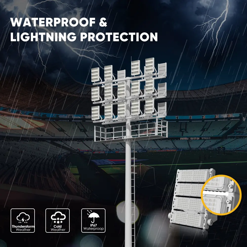 High-Quality STADIUM SERIES High Mast Light Factory, Exporter