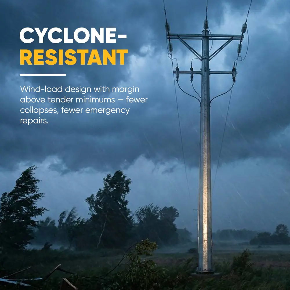 High-Quality URBAN-GRID Series Urban Low Voltage Steel Power Distribution Poles Suppliers, Factories