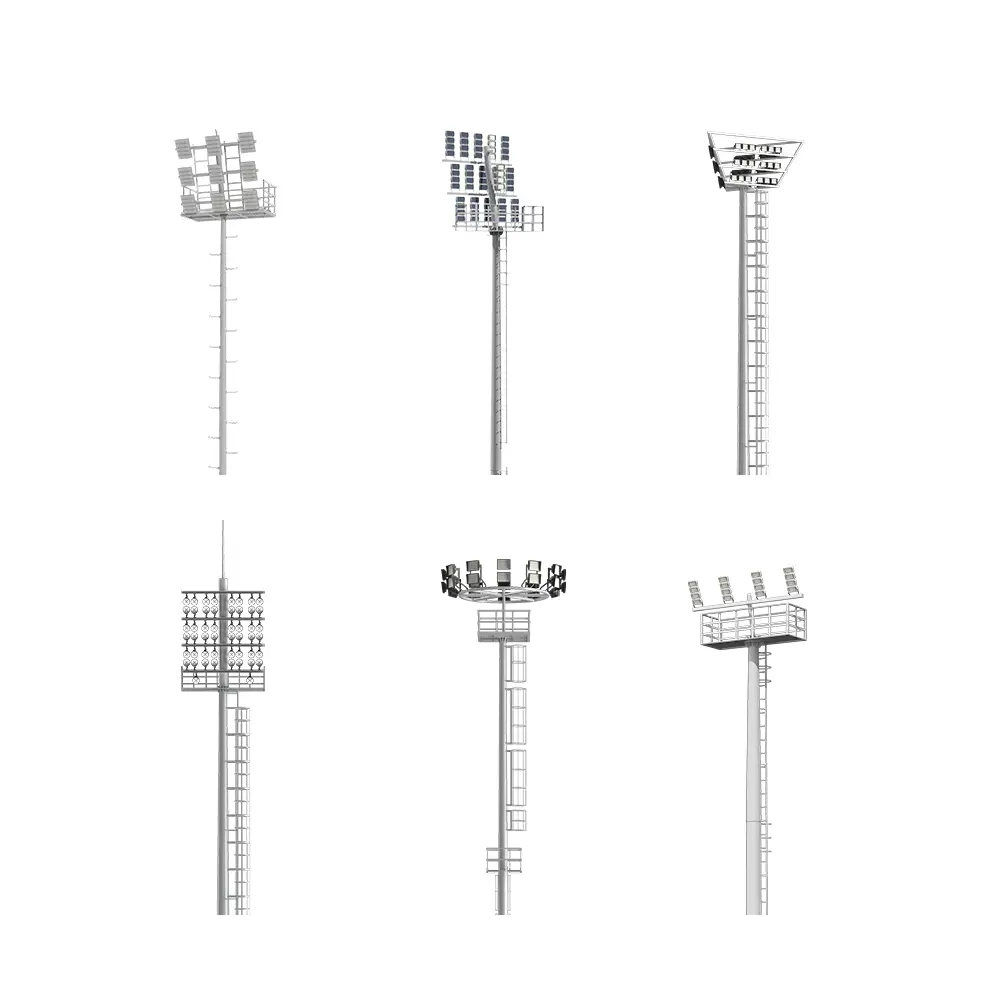 Stadium series high mast floodlight pole