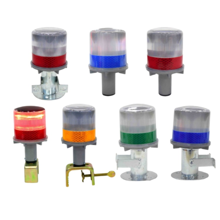Lanterna Beacon Solar LED à Prova d'Água Pisca Luz de Alerta Âmbar Sinalizador de Tráfego Luz de Advertência Intermitente