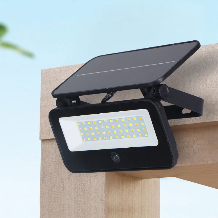 Refletores com Sensor de Movimento à Prova d'Água IP65 Iluminação Solar LED para Jardim Externo
