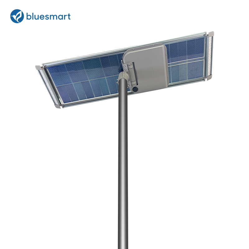 2026 Novo 20W 30W 40W 50W 60W Luz de Rua Solar Aio com Lente Anti Ofuscante para Iluminação de Estradas e Estacionamentos
