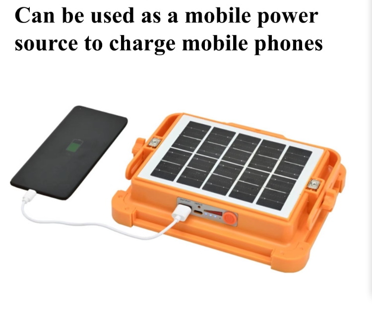 Lanterna Solar Portátil Ultra Brilhante de Alta Potência IP66 para Acampamento ao Ar Livre Iluminação de Emergência LED em ABS para Paisagismo
