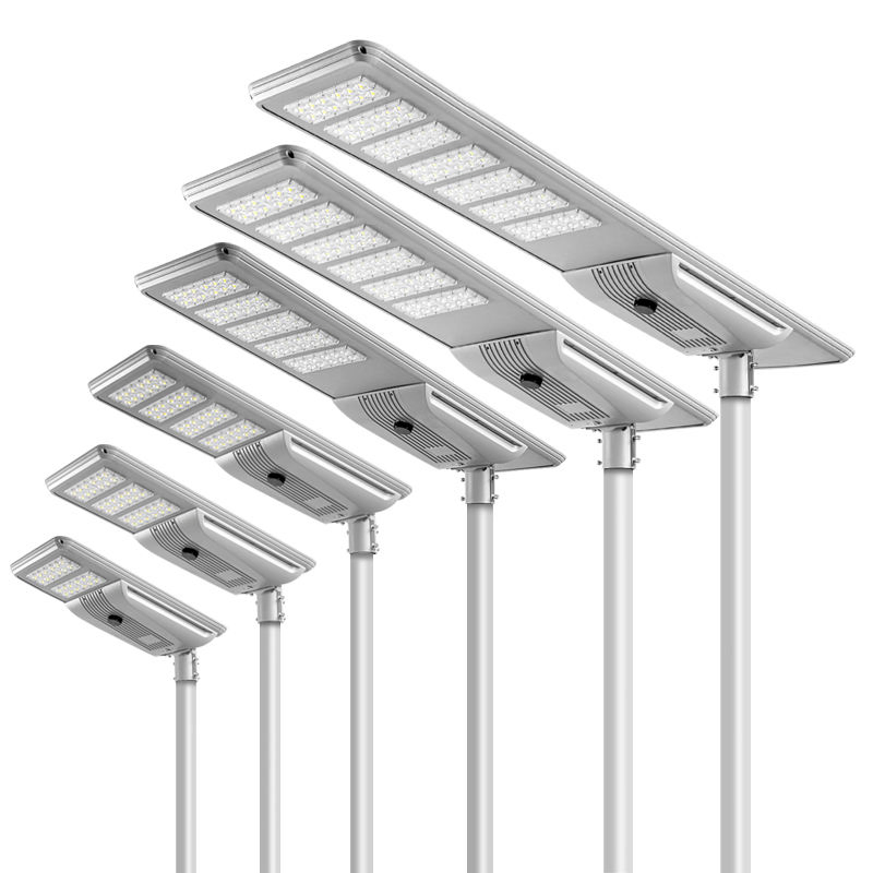3years Garantia Todos em Um Iluminação Solar LED de Rua IP65 Exterior Impermeável 30W 40W 60W 80W 100W 120W com Indução por Micro-ondas