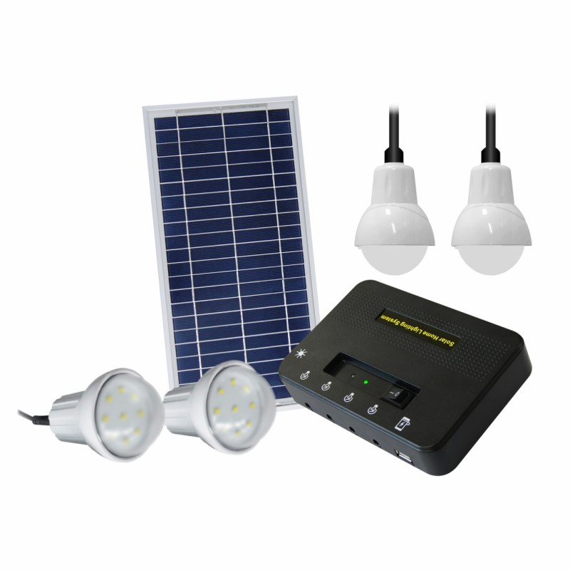 Conjunto Completo de Painéis Solares para Energia em Casa Off Grid 12V Sistema de Iluminação com Bateria Estação Portátil Mini Camping