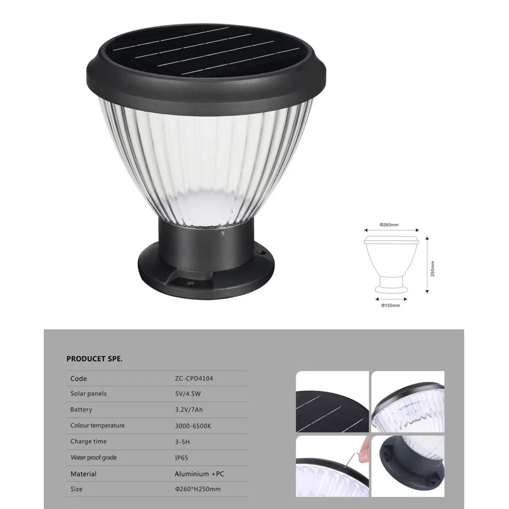 Lâmpada de Jardim Solar LED
