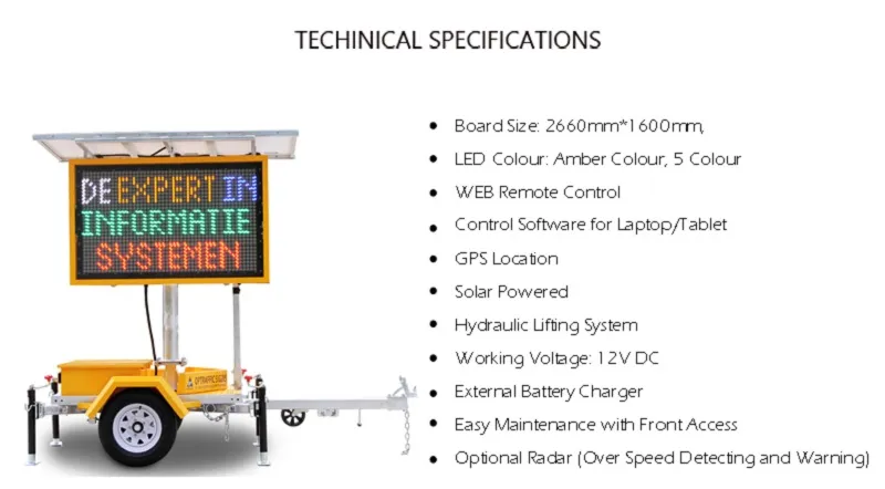 Especificações Técnicas VMS