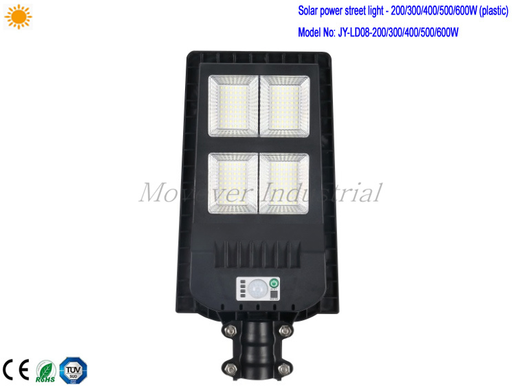 Promoção 200W (2100LM) Iluminação de Rua LED Solar Powered ABS