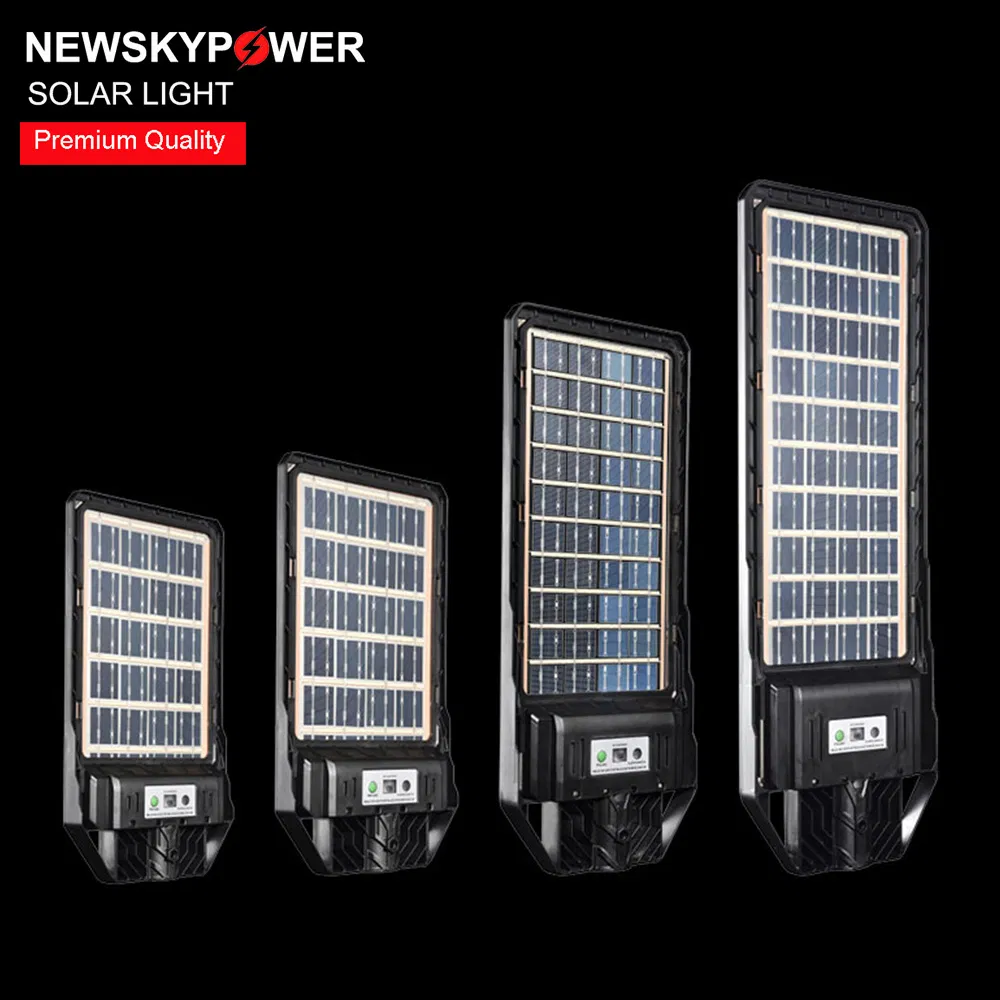 Lâmpada de Rua Solar com Sensor de Movimento de Alta Qualidade 200W Iluminação de Jardim