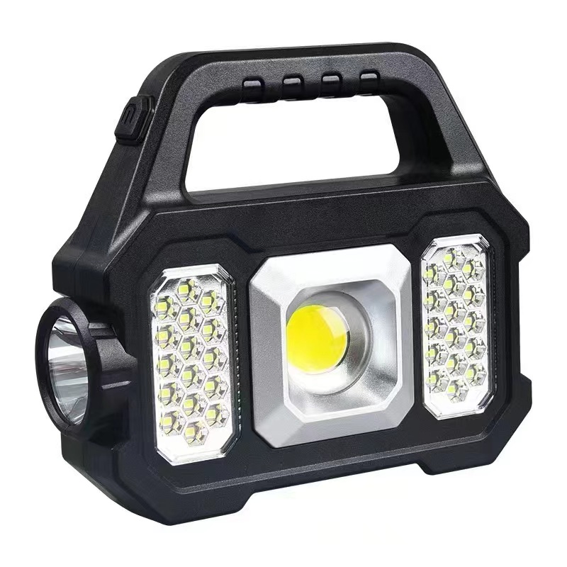 Iluminação Solar Portátil Inteligente de Alto Lúmen IP65 com Lâmpada LED e Lanterna de Carregamento USB para Móvel