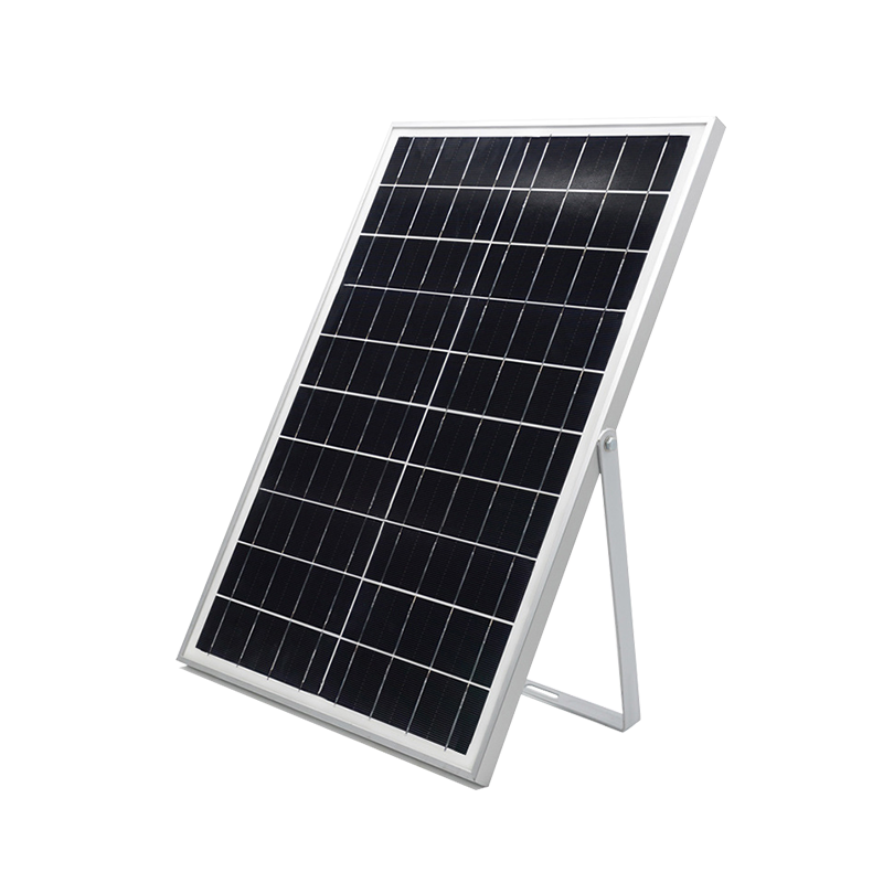 Projetor Solar para Iluminação de Jardim Externo com Display de Energia IP66 50W 300W Alta Lumens Luz de Inundação em ABS LED
