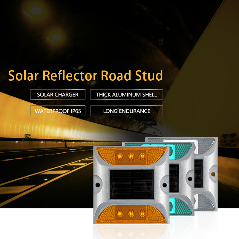 Luz de advertência de tráfego Cat's Eye Alltop, luz de deck LED solar, lâmpada de estaca para sinalização de estrada ao ar livre