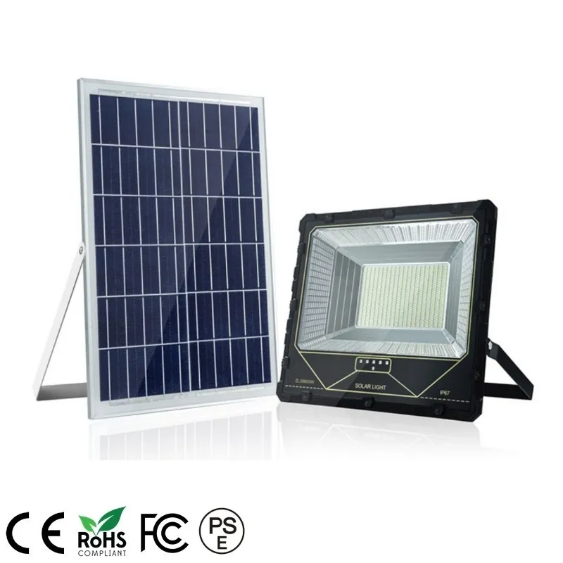 IP67 12000mAh IP67 200W Iluminação de Inundação Solar ao Ar Livre
