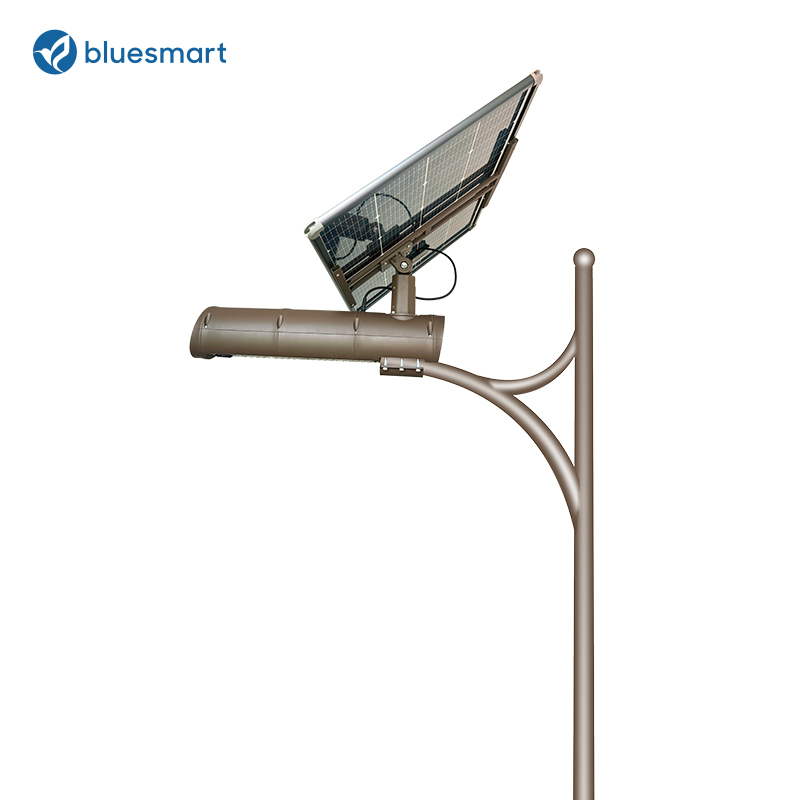 Iluminação Solar para Parque Industrial 80W Iluminação de Alto Mastro com Controle Inteligente de Telemetria