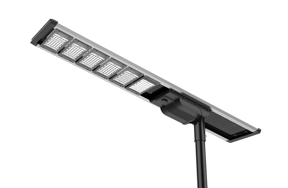 200W Lâmpada Solar Integrada de Alta Potência com Sensor de Movimento IP66 Iluminação Externa