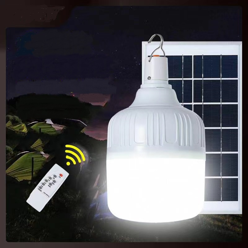 Lâmpada Solar Portátil Recarregável Bulbo de Luz Painel Solar À Prova D'Água LED Iluminação para Acampamento em Casa e ao Ar Livre