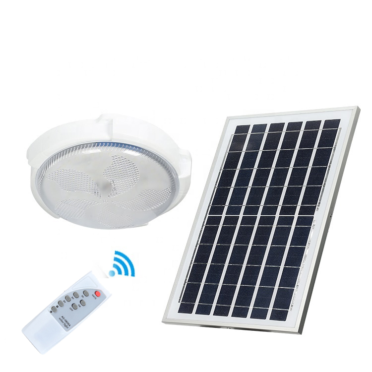 Iluminação de Teto Solar com Controle Remoto para Pátio, Garagem e Paisagismo