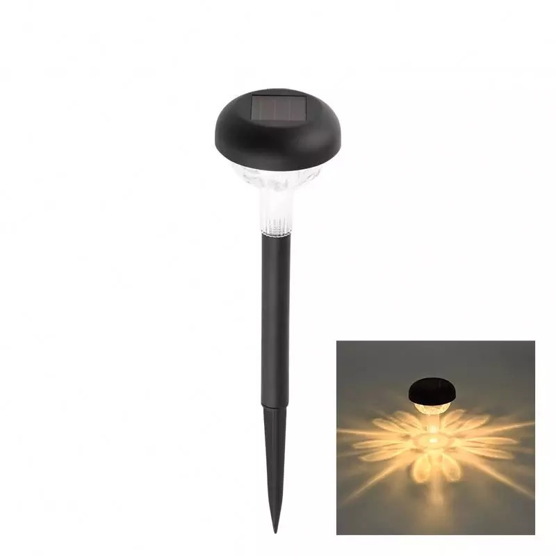 Iluminação paisagística solar colorida branca quente para caminho de jardim ao ar livre