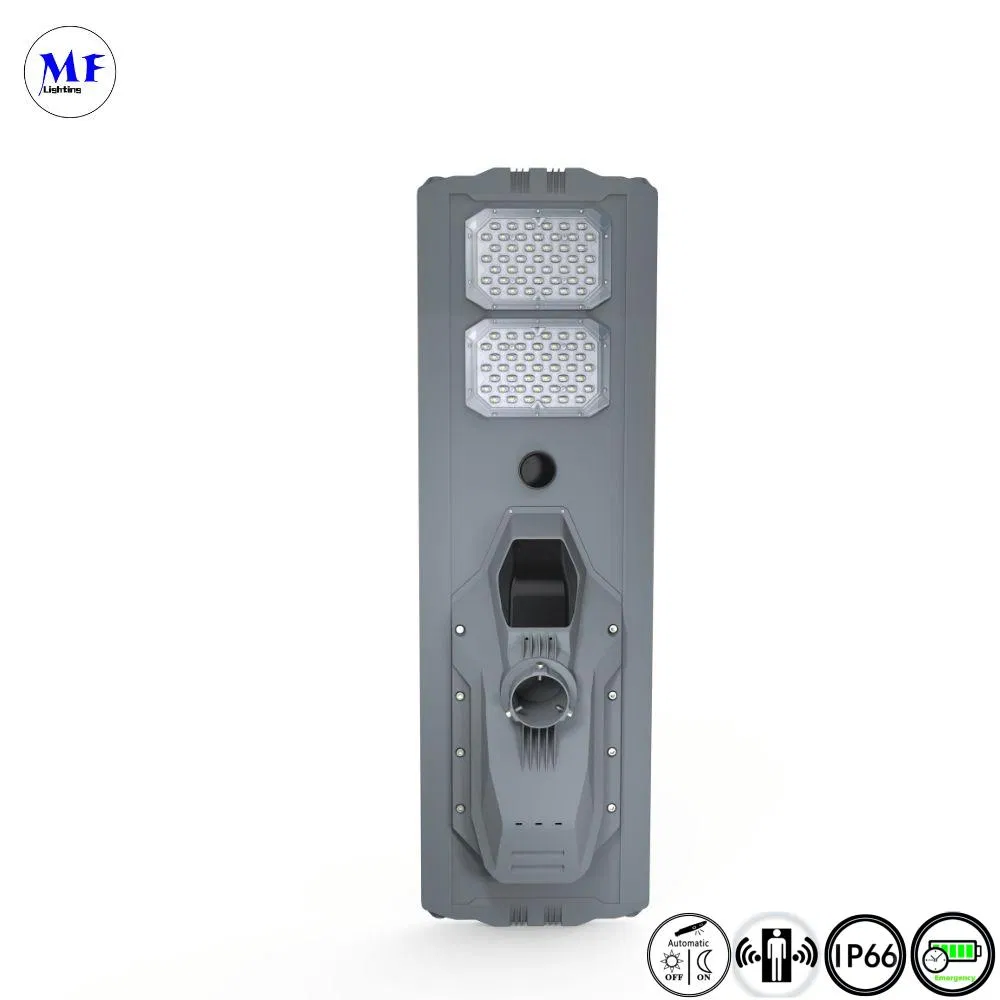 Preço de Fábrica Luz Solar ao Ar Livre IP66 100W 200W 300W 400W Luz de Estacionamento Luz Solar de Rua com Câmera Sensor de Fotocélula Controle Remoto