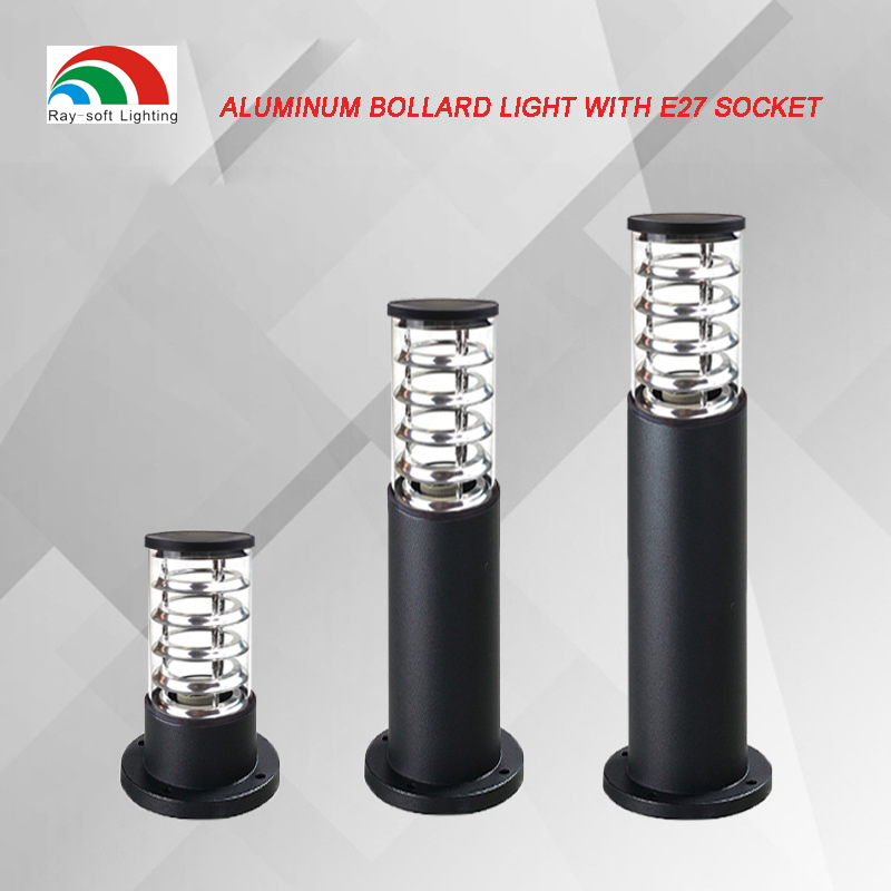 Luz de Bollard 80cm 60cm Lâmpadas de Jardim e Gramado Decoração Vila Caminho Pilar Posto Lanternas Solares Iluminação Paisagística