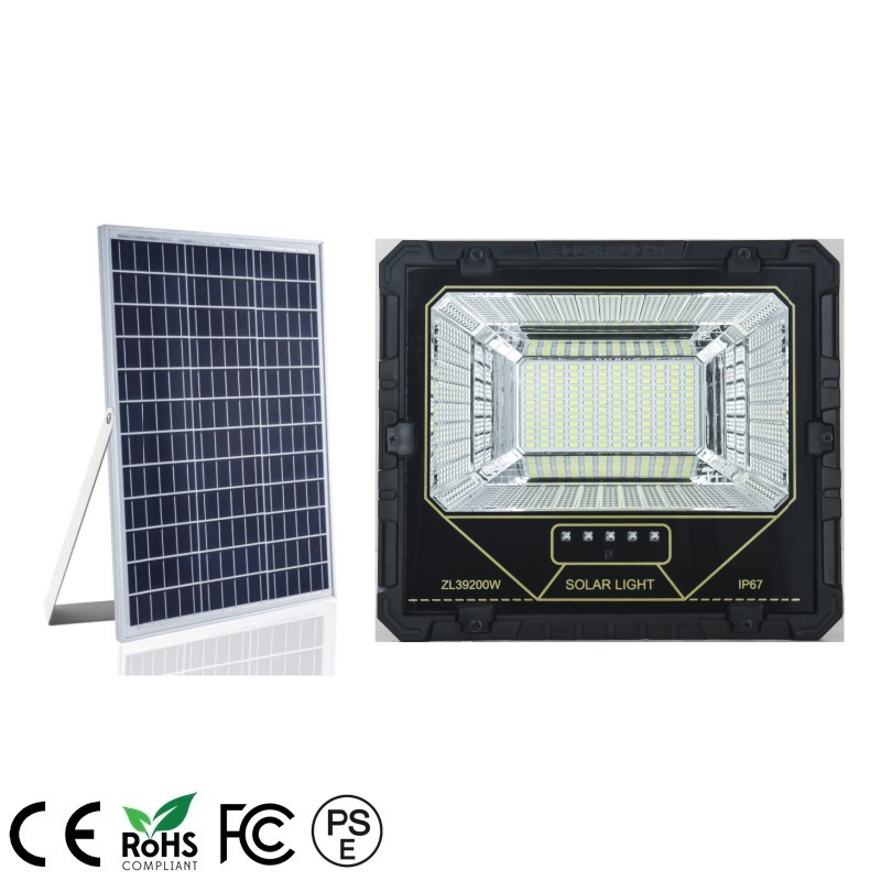 IP67 12000mAh IP67 200W Iluminação de Inundação Solar ao Ar Livre